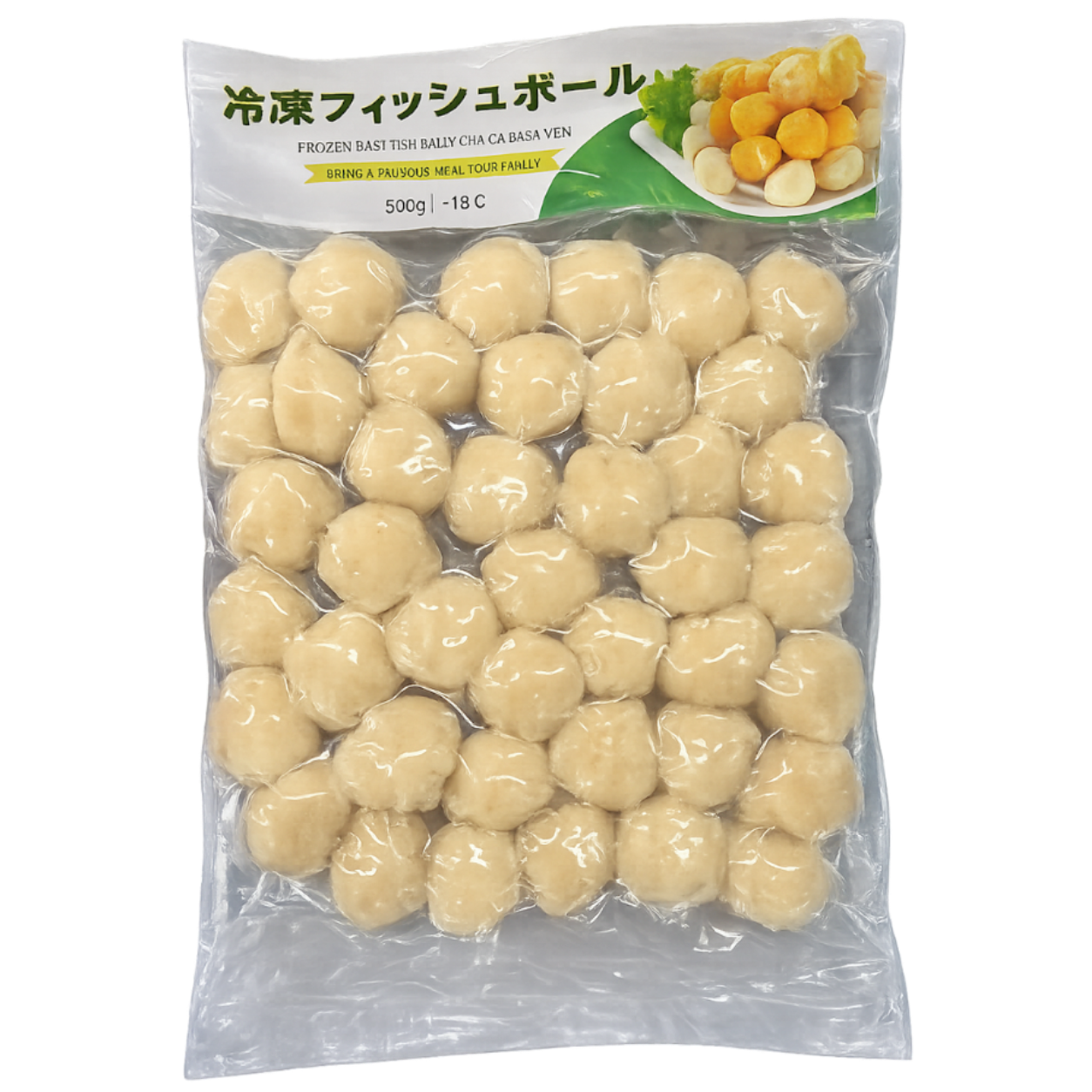 10094 - 冷凍バサフィッシュボール 500g