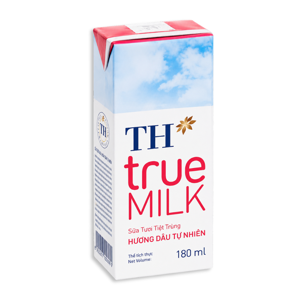 10173 - TH true MILK ストロベリーミルク 180ml