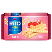 10217 - RITO クレープスティック イチゴ味 128g
