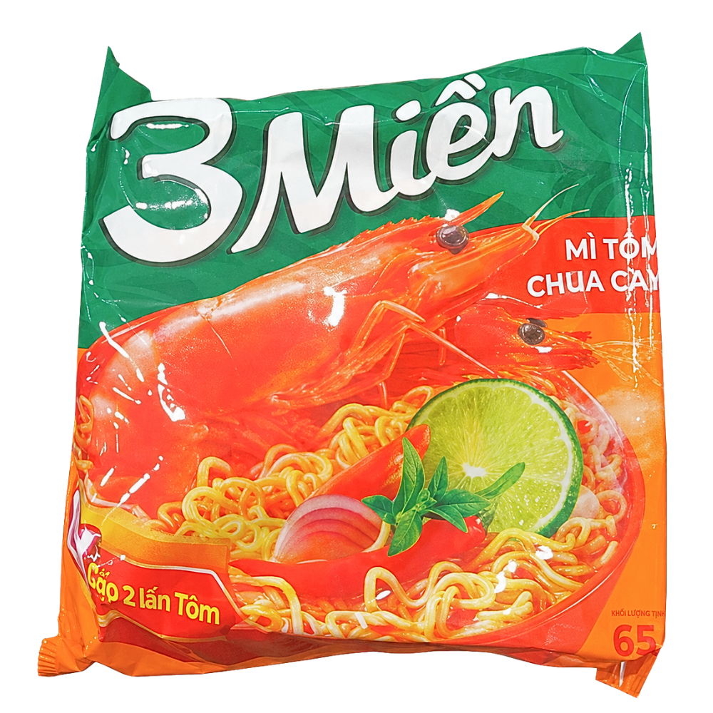 10315 - [3Mien] ピリ辛エビ味インスタント麺 65g