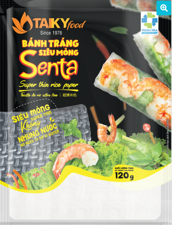 10127 - [タイキ] 極薄ライスペーパー（⽣春巻きの⽪） 120g