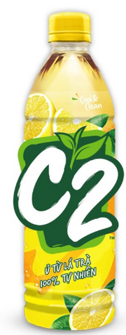 10160 - C2 Trà xanh vị chanh 455ml