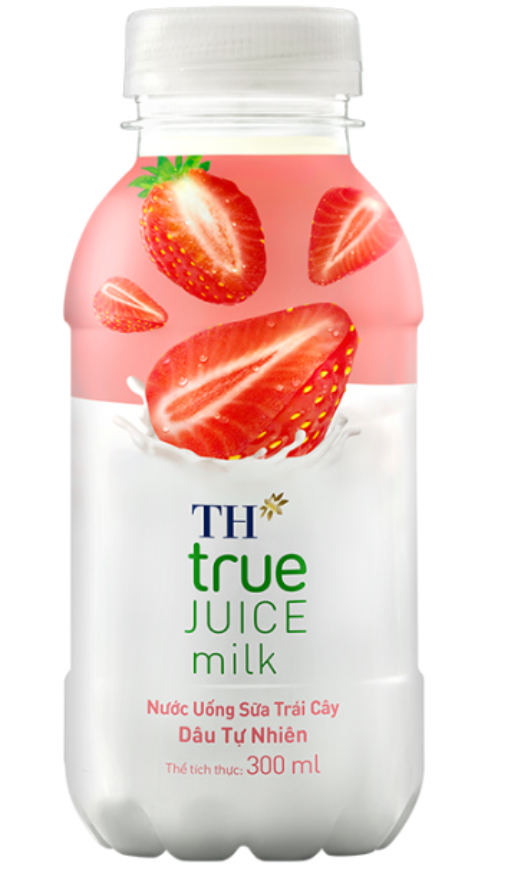 10168 - TH true Juice milk vị dâu 300ml