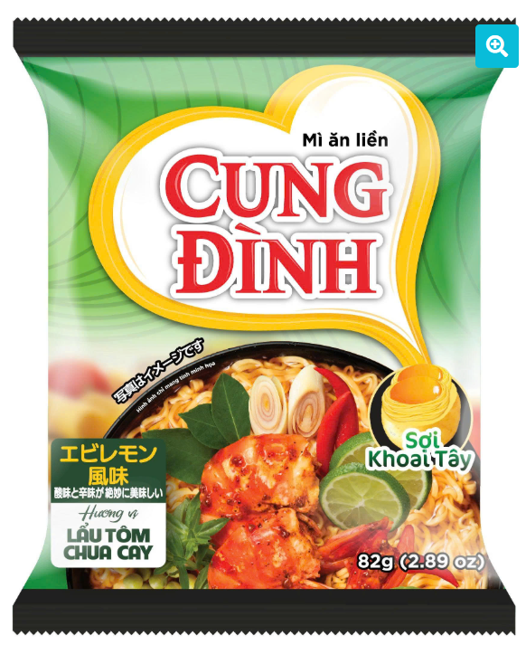 10188 - [クン・ディン] インスタント麺 エビ風味 82g