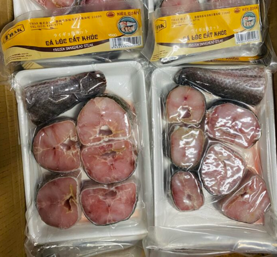 10204 - 冷凍カット雷魚（ライギョ） 450g