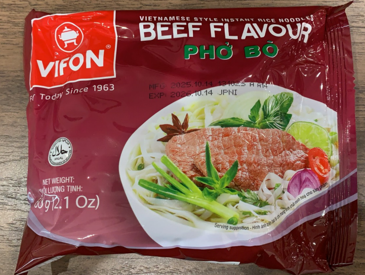 10031 - [ヴィフォン] ベトナム インスタントフォー 牛肉風味 60g