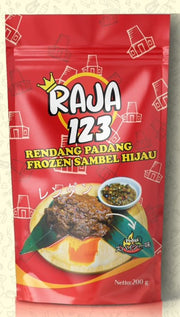 20200-RAJA RENDANG + SAMBEL HIJAU FROZEN ラジャ レンダン＋青サンバル（冷凍）