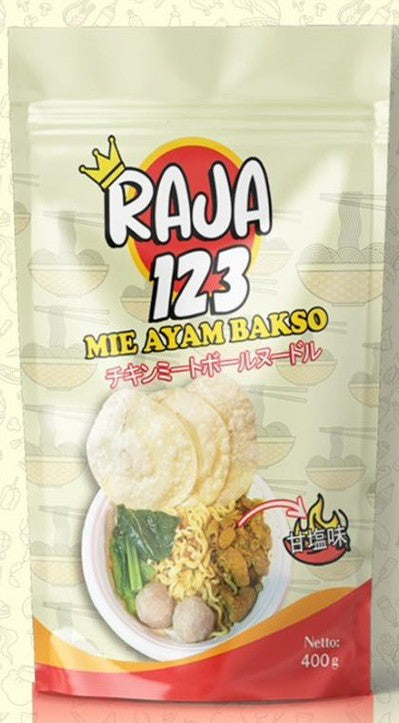 20202-RAJA MIE AYAM BAKSO FROZEN ラジャ チキンミートボールヌードル冷凍