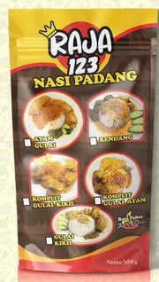20207-RAJA NASI PADANG KOMPLIT GULAI KIKIL + RENDANG ラジャ ナシパダンセット 牛の足カレー＋レンダン