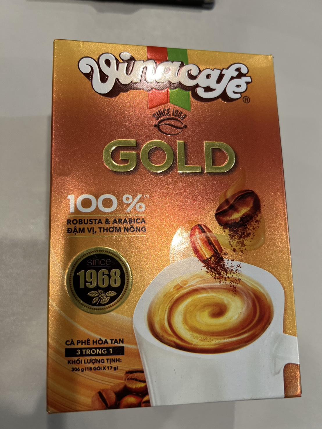 10493 - [VINACAFE] Gold Milk Coffee 17g ×18 piraso 306g