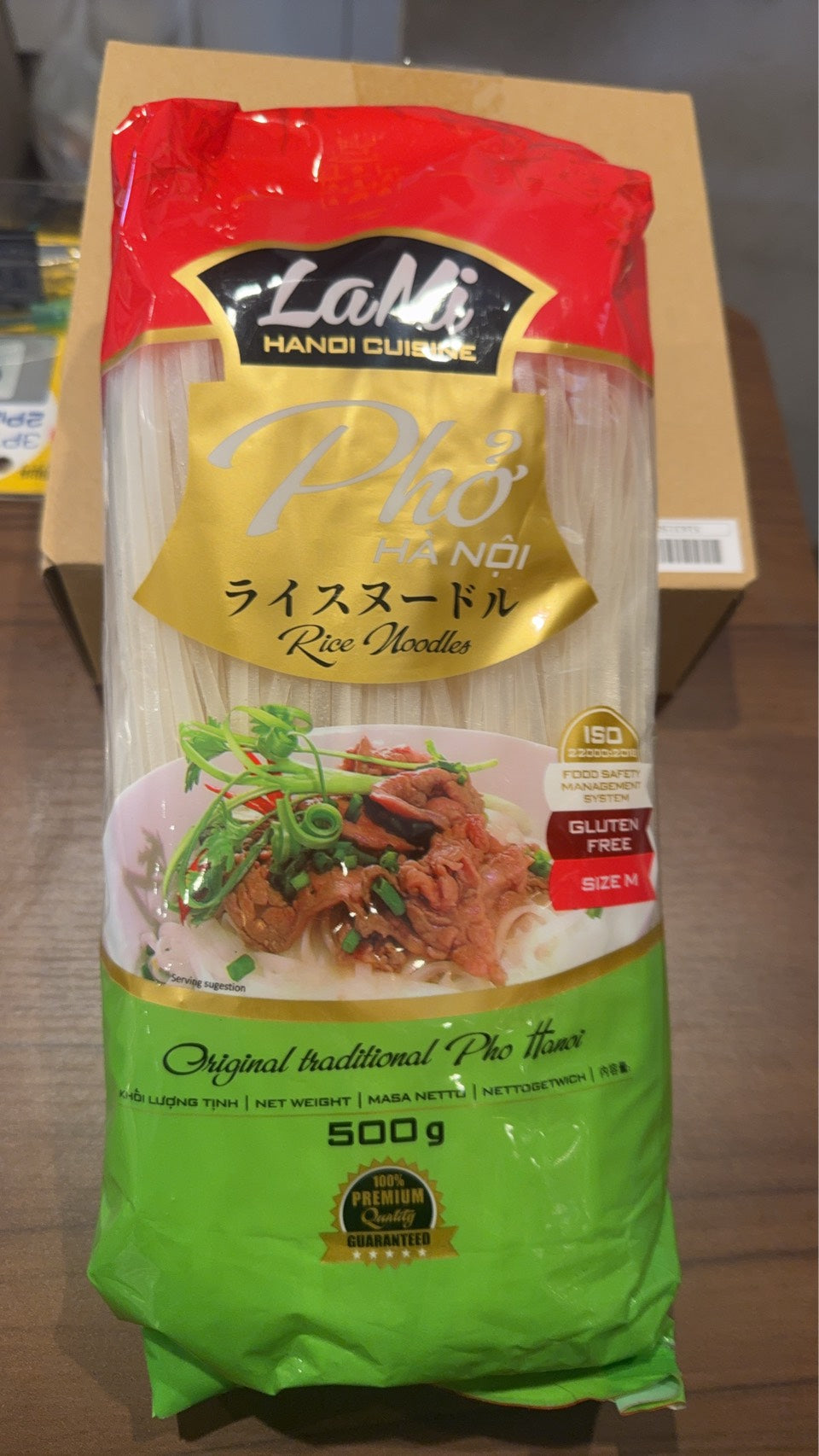 10329 - [LaMi] ライスヌードル （フォー） 乾麺 500g
